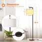 Montage Modern Floor Lamp for Living Room Lighting - Bedroom & Nursery Standing Accent Lamp, Mid Century, 5' Tall Pole Light Overhangs Lamp, with LED Bulb - Black