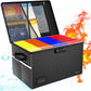 File Box with Lock,File Folder Organizer, Fireproof Document Organizer,Waterproof, Anti-Static, Multi-Layer/ Pockets, Fireproof Document Box for Letter & Legal Size Folder/Books Storage