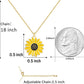 Jeka Handmade Sunflower Boho Bracelet Friendship Jewelry for Women Girl 2 Set
