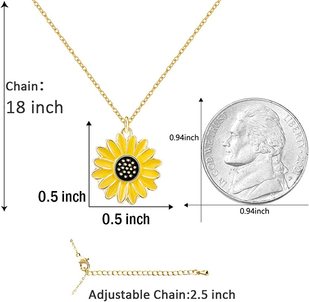 Jeka Handmade Sunflower Boho Bracelet Friendship Jewelry for Women Girl 2 Set