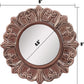 Decorative 9" Warm Taupe round Ceramic Accent Wall Mirror