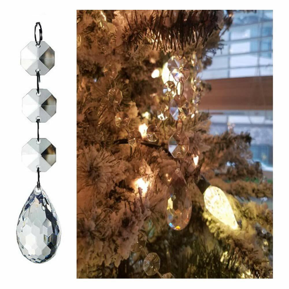 30Pcs Christmas Drops Ornaments Festival Party Xmas Tree Hanging Decorations