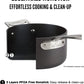Essentials Nonstick Hard Anodized 8.5 and 10.5-Inch Fry Pans, 2 Piece, Grey