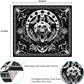 Skull Tapestry Black and White Tapestries Snake Tapestry Moth Tapestry Trippy Skeleton Tapestry Mandala Moon Phase Tapestry Wall Hanging for Room(51.2 X 59.1 Inches)