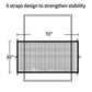 Magic Pet Gate for the House Stairs Providing a Safe Enclosure for Pets to Play and Rest, 12 Hooks (30'' X 70'')