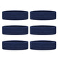 GOGO 6 Pieces Sports Headbands Terry Cloth Sweat Absorbing Head Band Navy