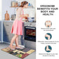 Kitchen Mat Set of 2 Cushioned anti Fatigue Mat, Wine Print Cushioned Kitchen Rug 18"X59"+18"X30", Waterproof Non Slip Comfort Kitchen Mats for Floor, Memory Foam Kitchen Rugs and Mats