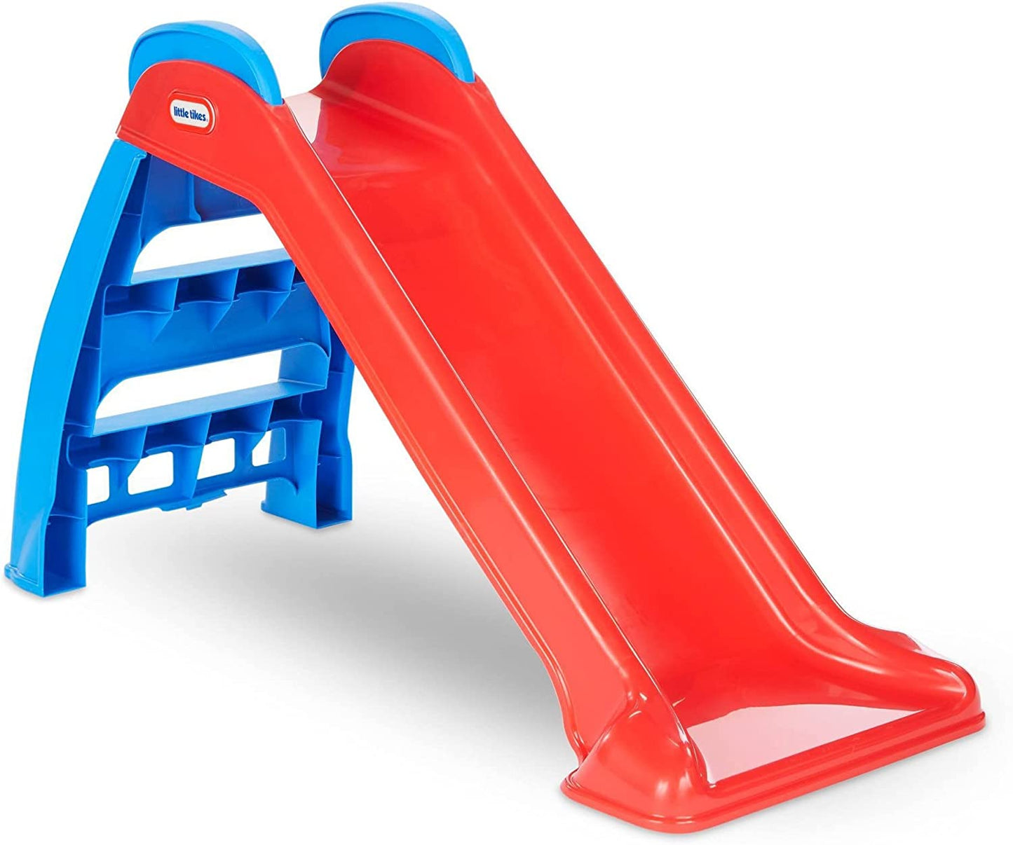 Little Tikes First Slide Toddler Slide, Easy Set up Playset for Indoor Outdoor Backyard, Easy to Store, Safe Toy for Toddler, Slip and Slide for Kids (Red/Blue), 39.00''L X 18.00''W X 23.00''H