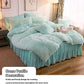 2 Pack Faux Fur Pillow Shams,Shaggy Plush Home Decorative Luxury Series Super Soft Furry Pillow Case with Zipper Closure for Home Sofa Couch Decoration,Standard Queen(Mint,20"X26")