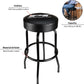 W85010 Swivel Seat Bar Stool for Mechanic Garages and Workshops, Black, 0.6X9.8X5.8 Inches