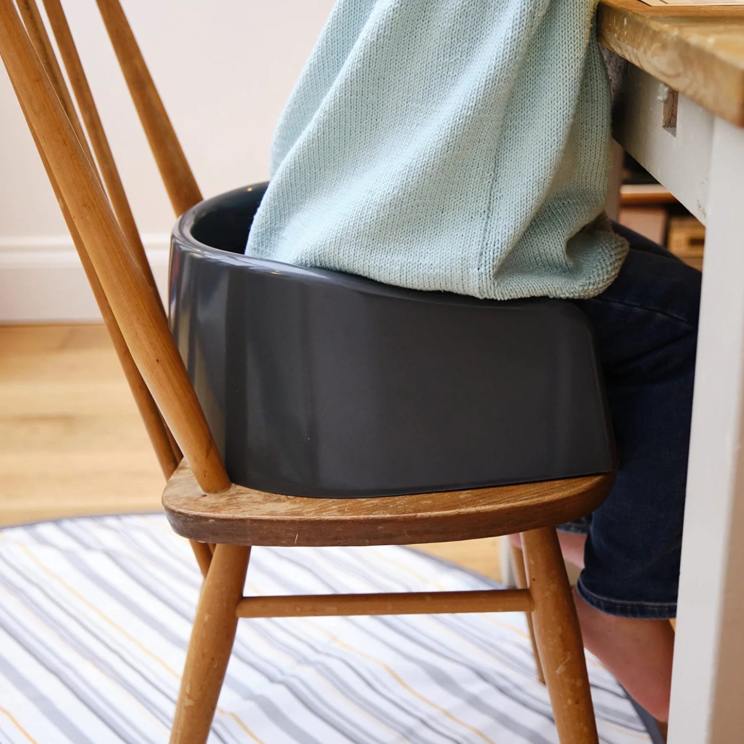 Soft Booster Seat, Charcoal Grey , 4X7.2X13.8 Inch (Pack of 1)