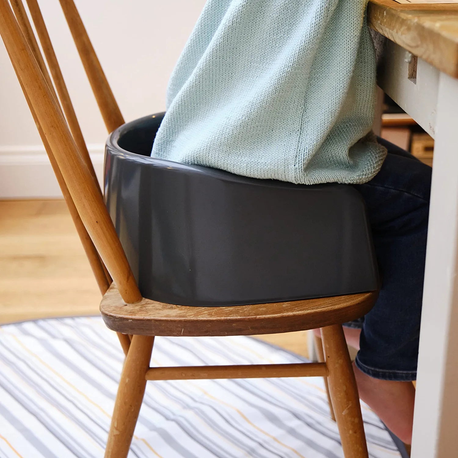 Soft Booster Seat, Charcoal Grey , 4X7.2X13.8 Inch (Pack of 1)