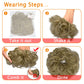 Messy Hair Bun Hair Scrunchies Extension Curly Wavy Messy Synthetic Chignon for Women Updo Hairpiece 1PCS Silver