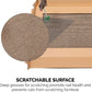 Furhaven Farmhouse Multi-Level Cat Scratcher Hideout W/ Catnip - Cardboard Brown, One Size