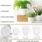 3 Pack Macrame Plant Hangers with Pots Hanging Planters for Indoor Plants Holders with Trays & Hooks 34" / 26" / 20"