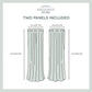 - EH8246-01 2-96G Augustus Metallic Grommet Top Panel Pair, 54X96, Off-White, 2 Piece