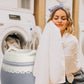 Laundry Basket Hamper for Organizing - Clothes Hamper with Handle Tall Laundry Basket 25.6" Height for Storage Clothes Toys in Barhroom Bedroom Nursery(Grey)