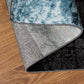 Contemporary Abstract Circle Design Soft Indoor Area Rug 5'3" X 7'3" Gray