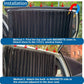 Ovege Car Window Shade -Car Side Window Sun Shade Car Curtain Pleated Silky UV Protection Privacy Baby Suction Magnetic (Black-Opaque, Front&Back 4Pcs)