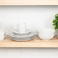 Simply Coupe 16 Piece Dinnerware Set, White - SM-1600-CP-SW