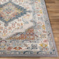 Anja Oriental Medallion Area Rug,5'2" X 7',Grey