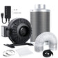 4" 276CFM Inline Fan Air Carbon Filter Speed Controller Grow Tent Ventilation
