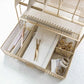 Gold Desk Accessories and Workspace Organizers, Desktop Organizer - Cute File Organizer for Desk and Drawer Storage for Office Supplies, Paper, Device and Folders - File Holder