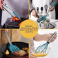 Silicone Cooking Utensil Set,  Non-Stick Kitchen Utensil 24 Pcs Cooking Utensils Set, Heat Resistant Cookware, Silicone Kitchen Tools Gift with Stainless Steel Handle (Blue-24Pcs）