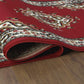 Kashan King Collection Himalayas Oriental Polypropylene Indoor Area Rug Runner (Maroon/Beige, 2' X 7')