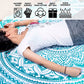 Tealtastic Mandala round Tapestry Hippie Indian Mandala Beach Roundie Picnic Table Throw Hippy Bohemian Spread Boho Gypsy Cotton Tablecloth Beach Towel Meditation round Yoga Mat - 72 Inches, Green