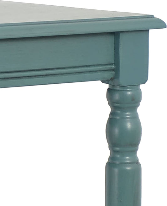 Simplify 24" End Side Table, 24 X 19.5 X 15.75, Antique Iced Blue