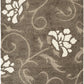 Florida Shag Collection 3'3" X 5'3" Smoke / Beige SG464 Floral Non-Shedding Living Room Bedroom Dining Room Entryway Plush 1.2-Inch Thick Area Rug