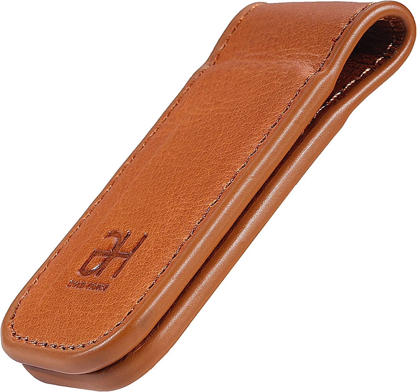 Slim Magnetic Money Clip Genuine Leather Business Card Holder for Men