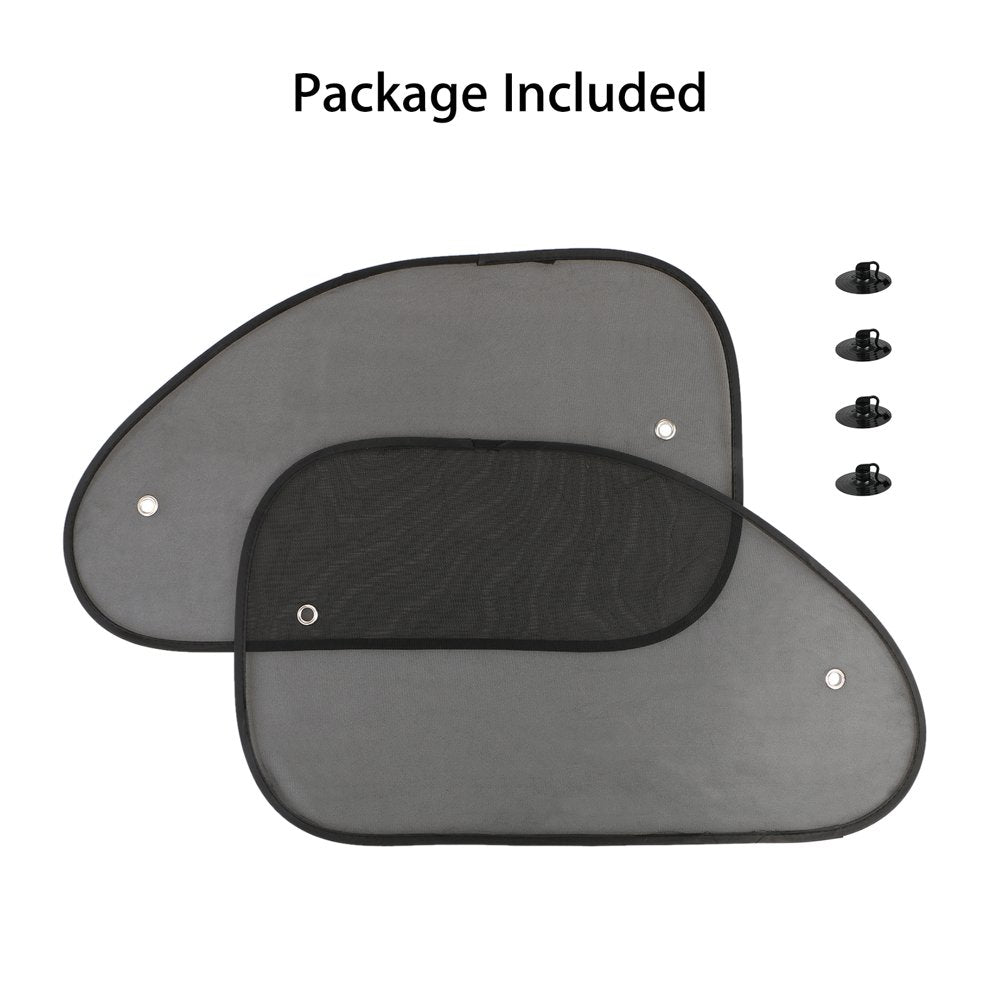 2Pcs Car Rear Side Window Sun Visor, Car Front Window Shade, Baby Window Sun Shades, Sun Glare UV Rays Protection, Mesh Back Window Visor Fit for Vehicle, Truck, SUV, Auto