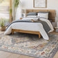 Anja Oriental Medallion Area Rug,5'2" X 7',Grey