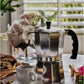 B120-42V Aluminum Espresso Stovetop Coffeemaker 3-Cup, Silver