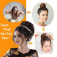 1PCS Messy Hair Bun Hair Scrunchies Extension Curly Wavy Messy Synthetic Chignon for Women Updo Hairpiece