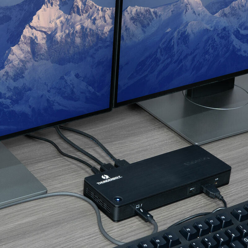 Visiontek Thunderbolt 3 and USB C Docking Station Dual 4K Displays VT4800 901292