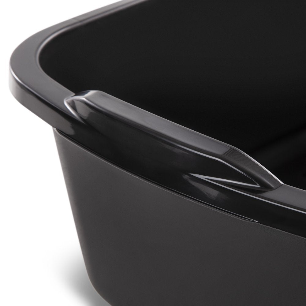Sterilite 18 Qt. Dishpan Plastic, Black