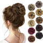 1PCS Messy Hair Bun Hair Scrunchies Extension Curly Wavy Messy Synthetic Chignon for Women Updo Hairpiece