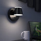 Wall Light LED Wall Sconce with On/Off Switch USB Charging Port 110 Volt Hardwired Wall Lamp 350 Rotatable up down Sconces Wall Lighting (Black)