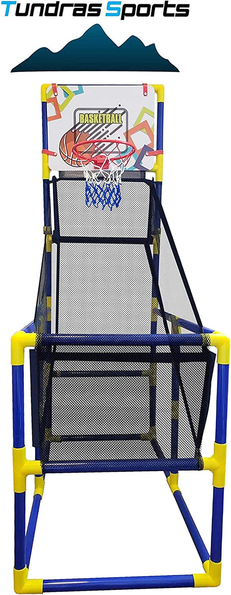 Kids Basketball Hoop Arcade Game, with 4 Balls - Mini Indoor Toy Basketball Shooting System, for Toddlers and Children and Fun for All Ages - Kids Toys Sports Game for Boys and Girls Ages 2-15