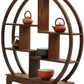 Chinese Wooden Rosewood Display Stand Decoration 11" Curio Cabinets Shelf (4)