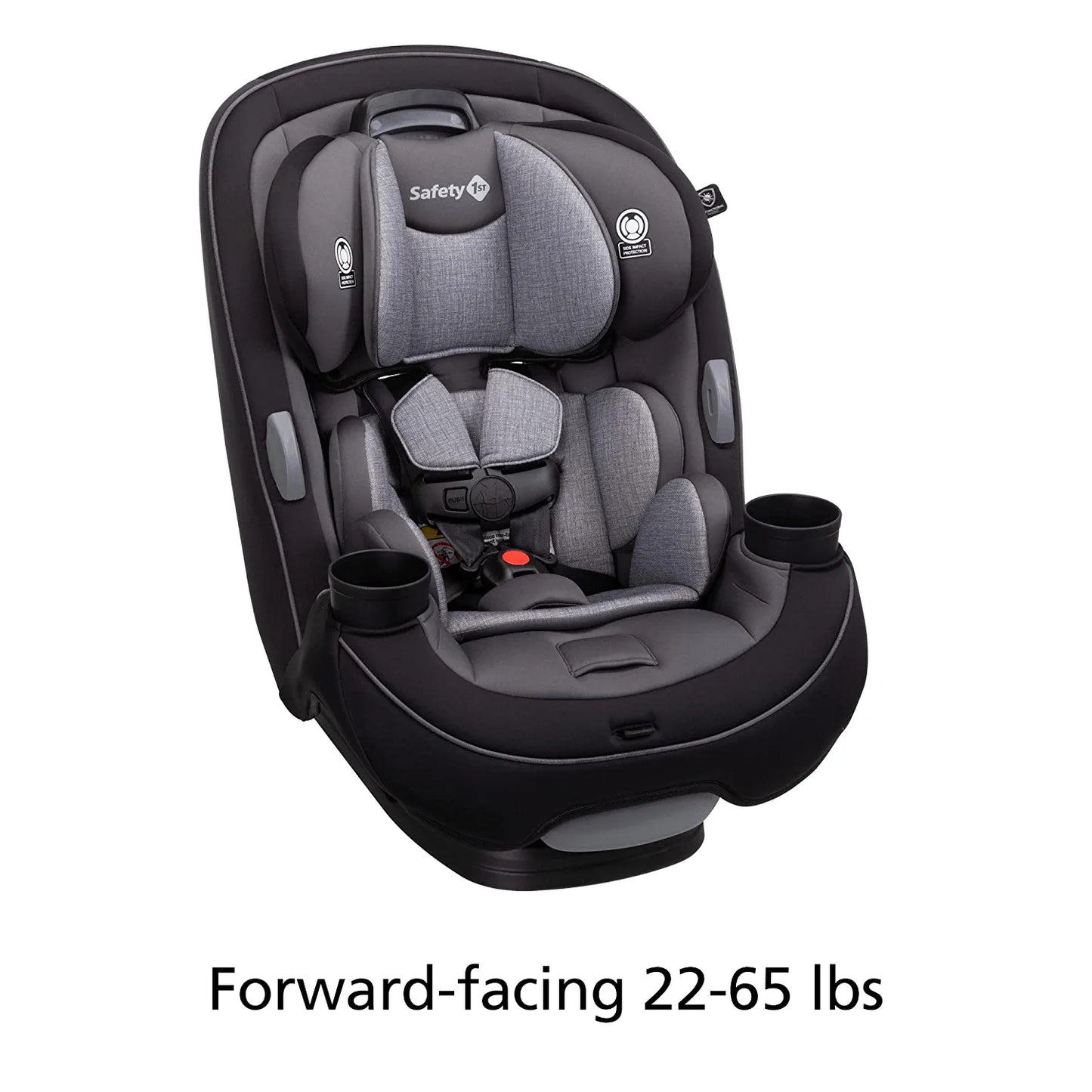 Grow and Go All-In-One Convertible Car Seat,Rear-Facing 5-40 Pounds, Forward-Facing 22-65 Pounds, and Belt-Positioning Booster 40-100 Pounds, Carbon Ink