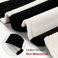 Black and White Indoor Outdoor Rug, 5’X8’ Cotton Striped Patios Area Rug Soft Woven Washable Farmhouse Durable Carpet Mat for Clearance Bedroom Living Room Balcony Playroom Decor