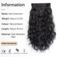 Black Hair Extensions  Clip in Hair Extension Wavy 18"Synthetic Thick Clips on Hair Piece for Women 5PCS Blonde Curly Straight 22"Long Girls Brown Red White Natural Full Head 5 Oz