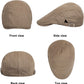 2 Pack Newsboy Hats for Men Flat Cap Cotton Adjustable Breathable Irish Cabbie Ivy Driving Gatsby Hunting Hat