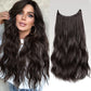Invisible Wire Hair Extensions Long 20 Inches Wavy Hair Extensions with Adjustable Size Invisible Wire Hairpieces for Women (6A)