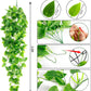 3Pcs Artificial Hanging Plants, 3.6Ft Fake Hanging Plant, Fake Ivy Vine for Wall House Room Indoor Outdoor Decoration (No Baskets)