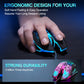 BENGOO Gaming Mouse Wired, USB Optical Computer Mice with RGB Backlit, 4 Adjustable DPI up to 3600, Ergonomic Gamer Laptop PC Mouse with 6 Programmable Buttons for Windows 7/8/10/XP Vista Linux -Black